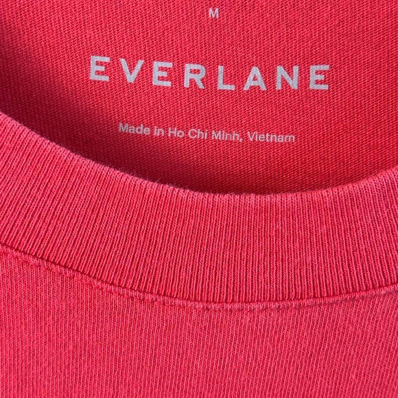 Everlane THE ORGANIC COTTON WEEKEND TEE DRESS in Red Medium - Picture 3 of 5
